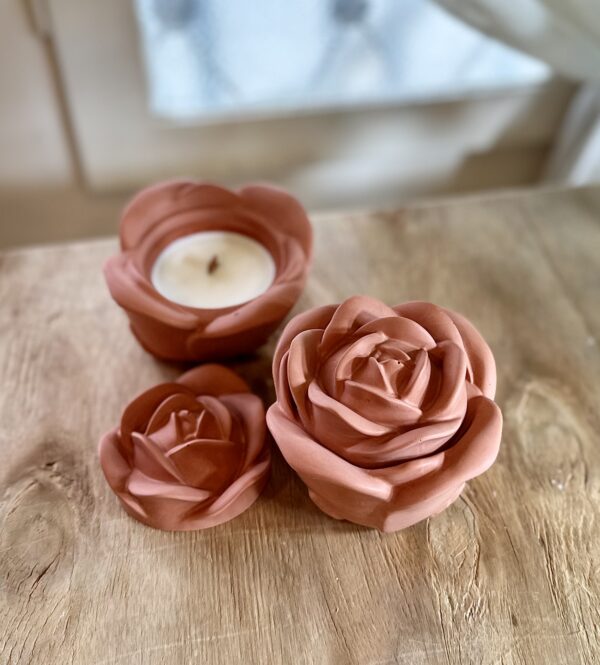 Αρωματικό κερί σόγιας "Rose"